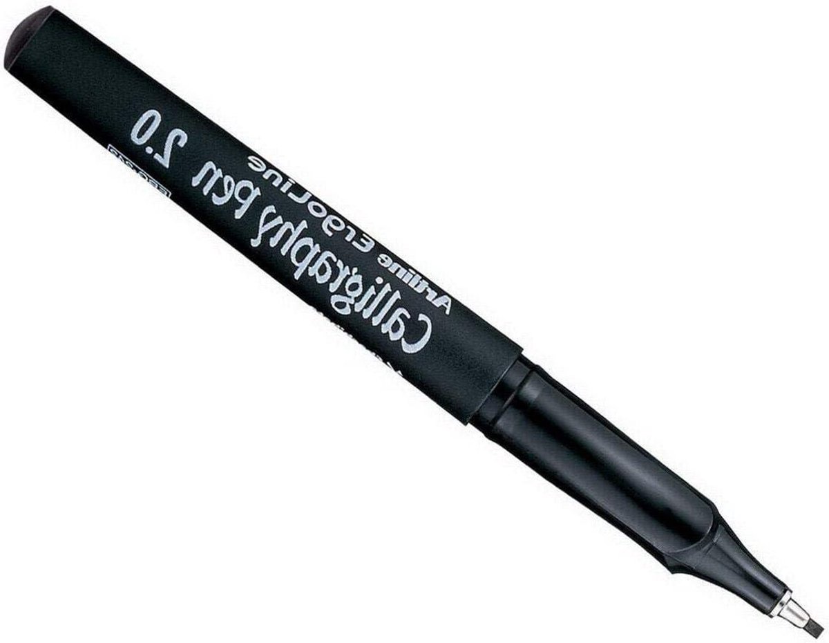 Calligraphy Marker Pen - Decoratieve Pen - Decoratief Schrijven - Waterproof Inkt - 2 mm - Zwart