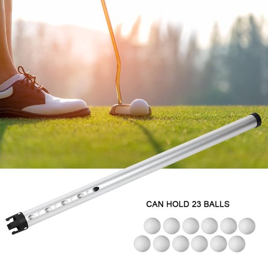 Golfbal Collector - Balvinder Retriever - Golfen Gemakkelijker Maken - Vuil Verwijderend Ontwerp - 23 Ballen Capaciteit - Zilver — afbeelding 3