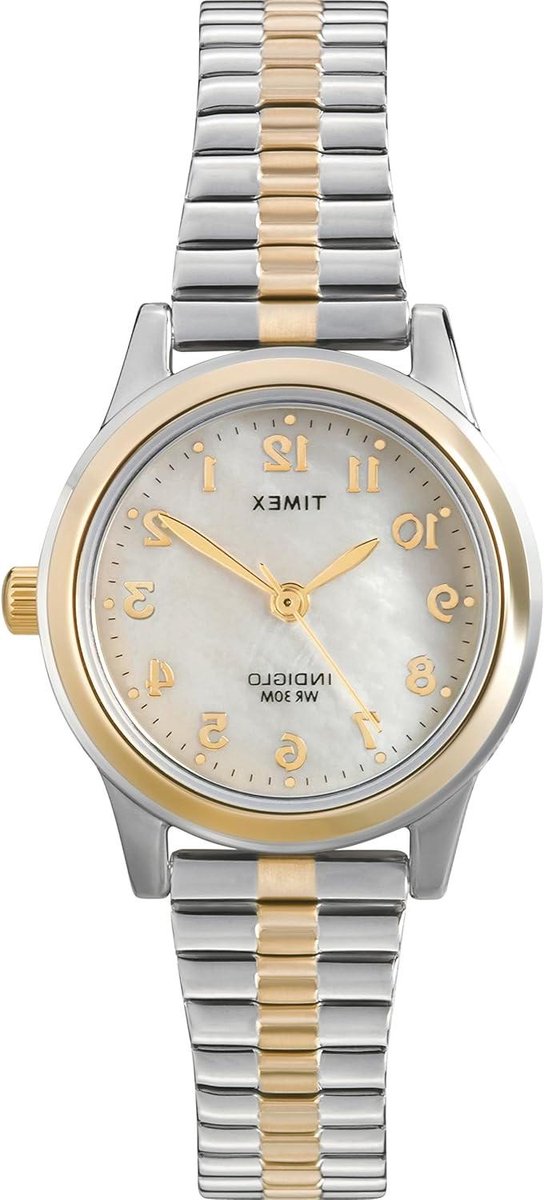 Dames Horloge - Pols Horloge - Dagelijks Gebruik - Elastische Band - 25mm Kast - Zilverkleurig