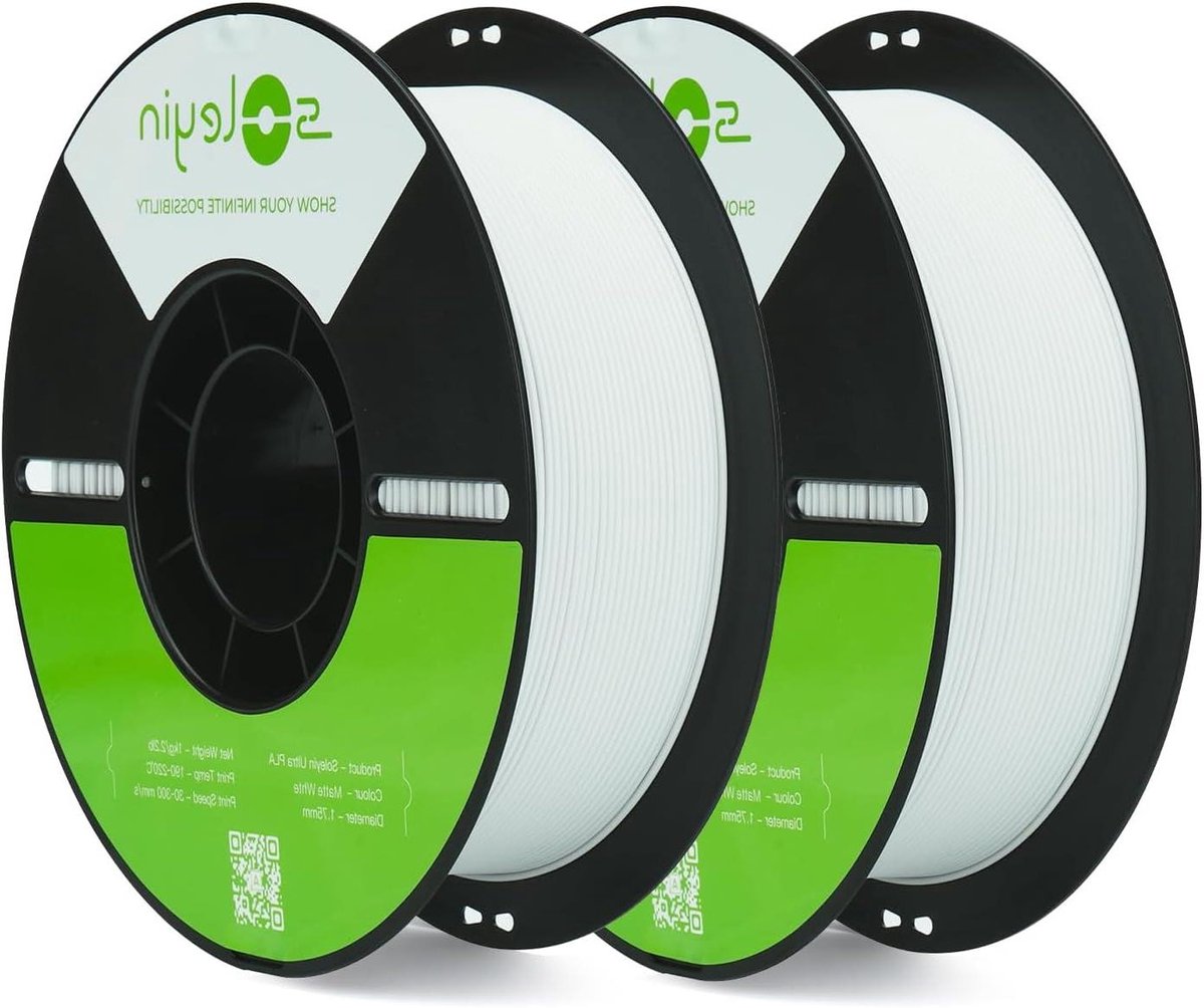 PLA Filament - 3D Print Draad - 3D Printen - Hoge Snelheid - 1.75 mm - Mat Wit