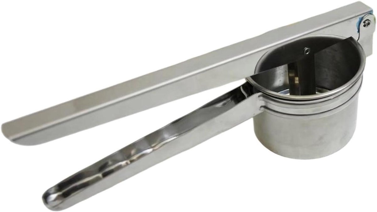 Roestvrijstalen Citruspers - Handpers Keuken - Sap Extraheren - Dubbelfunctioneel Ontwerp - 10x10x10 cm - Zilver