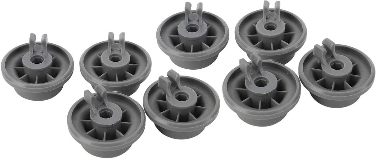 Vaatwasser Wielen - Onderste Rek Wielen - Vaatwasser Reparatie - Stevig Kunststof - 8 stuks - Wit