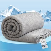 Pasper Koeldeken 150 x 200 cm - verkoelend dekbed - Q-max > 0.43 cooling blanket - dunne zomerdekbed - zelfkoelende deken voor mensen