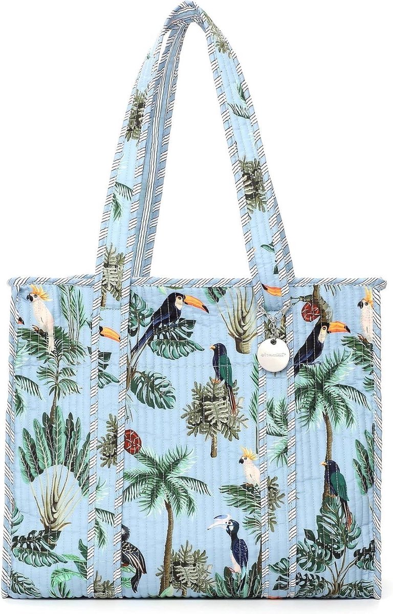 Dames Shopper - Handtas - Dagelijks Gebruik - Bloemenprint Design - 40 x 35 cm - Multicolor