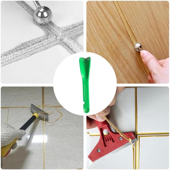 Afdichtingsgereedschap - Kitgereedschap - Naden Afwerken - Dubbele Functie - Niet gespecificeerd - Groen — afbeelding 5