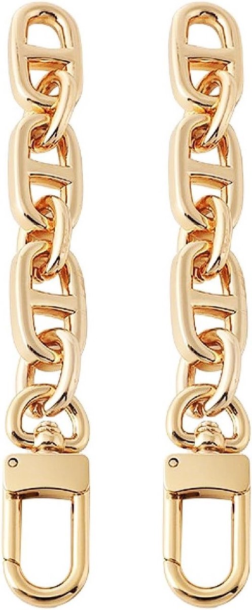 2 Stuks Verlenging Schouderband voor Handtas - Antiek Gouden Kettingverlenging voor Clutch en Handtas met Verstelbare Lengte