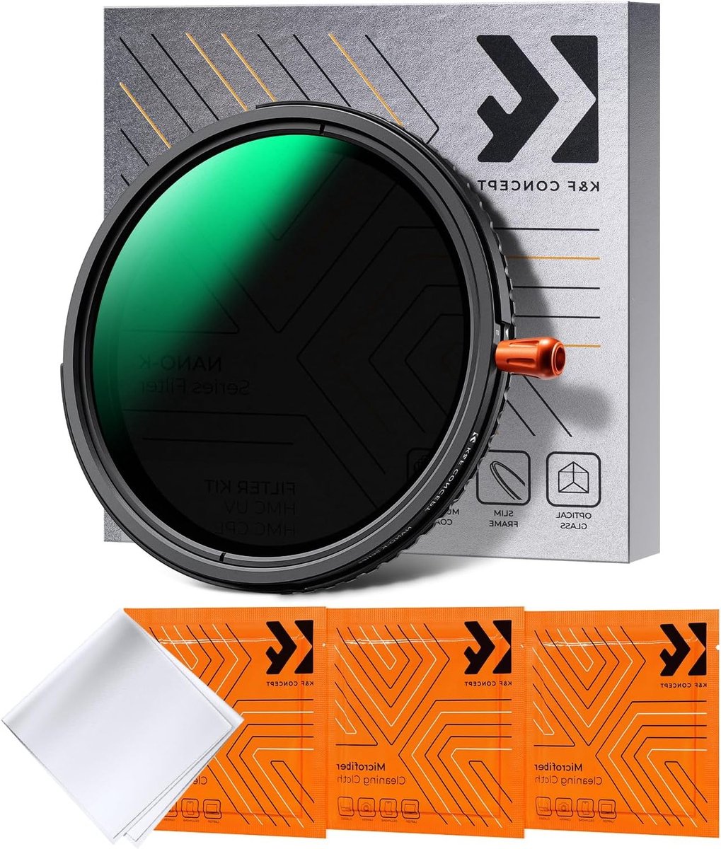 77mm 3-in-1 Variabele ND2-32, Black-Mist 1/4 en CPL Filter met 3 Reinigingsdoeken voor Fotografie en Videografie