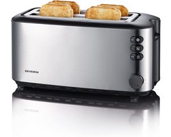 Severin AT 2509 Broodrooster – Lange Sleuf – 4 Sneetjes – RVS – 1400 W