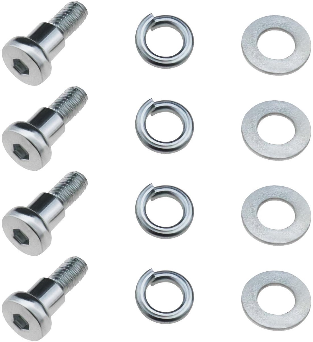 Dailygoody - Achterwiel Bout Schroef Kit - Vervangingsaccessoires - Zilver - Perfecte compatibiliteit - Ideaal voor Xiaomi M365 1S Essential Pro