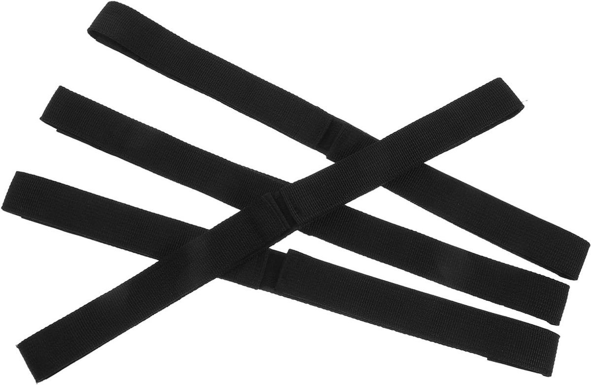 Bevestigingsriemen Set - Spanbanden Lading - Lading Zekeren - Non-slip Design - 70 cm - Zwart