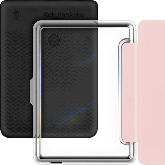 Kobo Clara Colour Hoesje - E-reader Cover - Bescherming E-reader - Met Handvat - 6 inch - Roze van Kobo — afbeelding 3