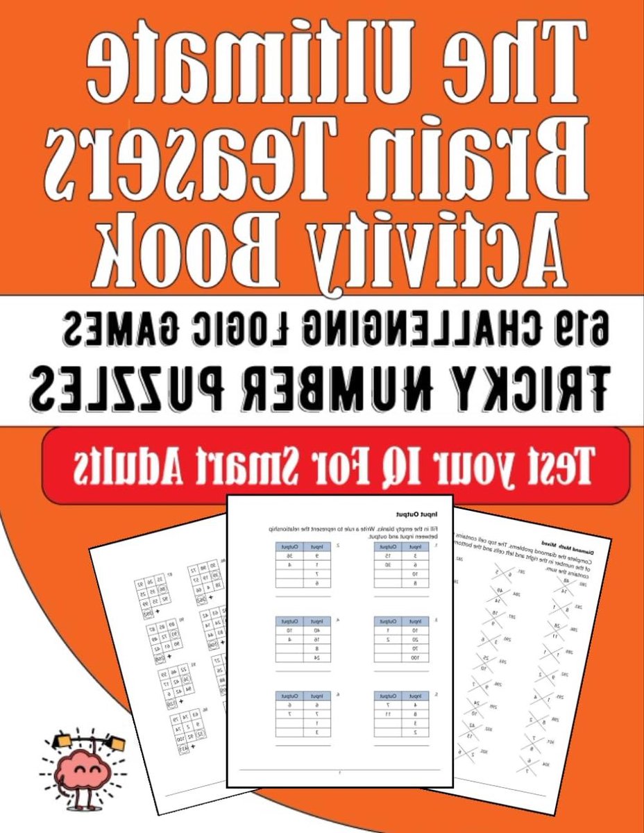 Hersenkrakers Activiteitenboek - Logische Spellen Puzzels - Mentale Uitdaging - 619 Uitdagende Spellen - 21.59 x 27.94 cm - Niet gespecificeerd