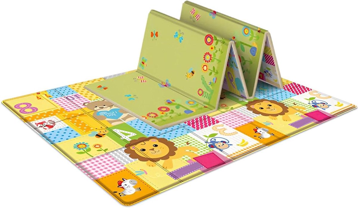 Speelmat Schuim - Opvouwbare Mat Baby - Kinderen Spelen - Waterdicht Zacht Schuim - 180 x 100 cm - Roze