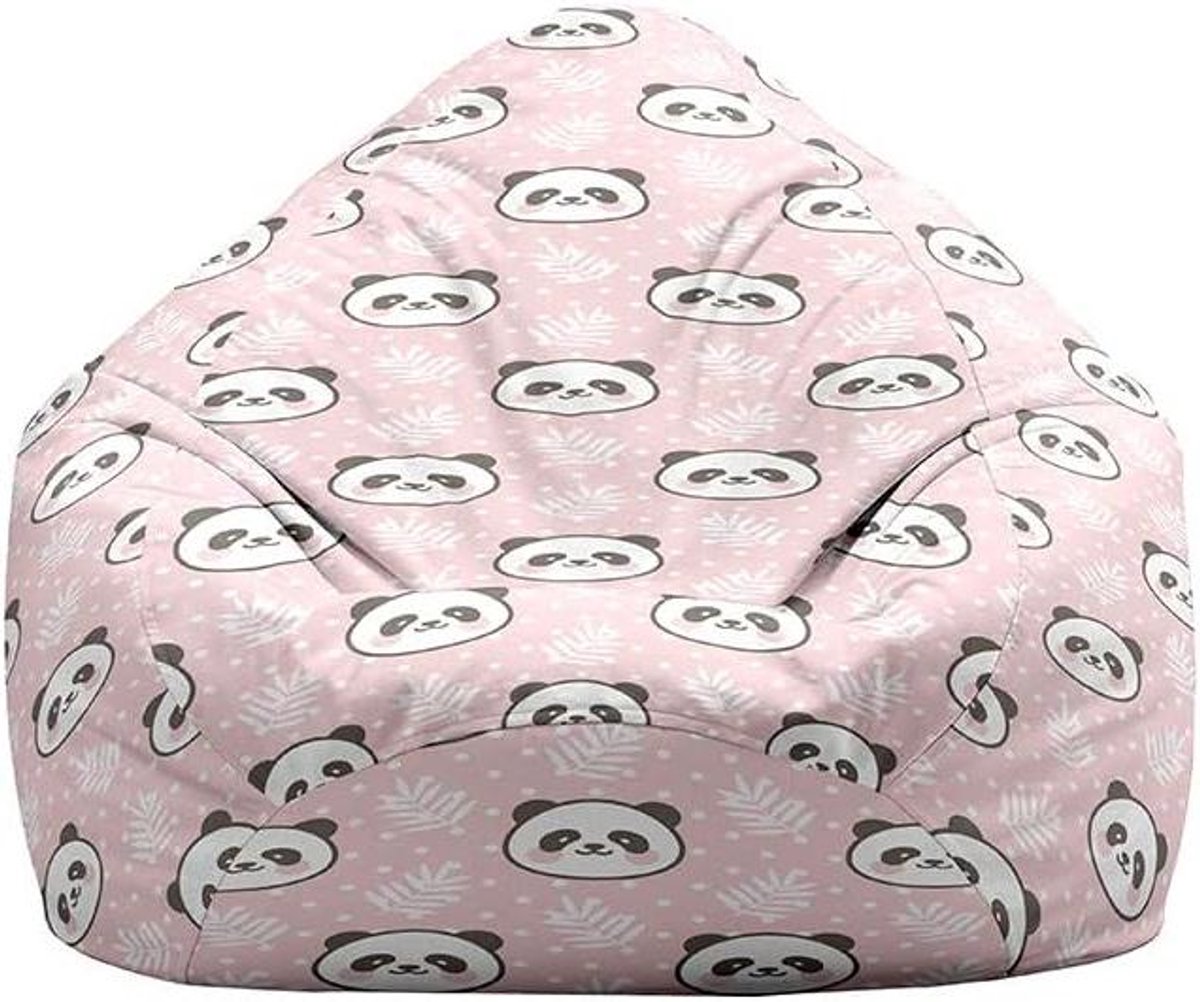 Zitzak Hoezen - Stoelhoes Opbergtas - Speelgoed Opbergen - Dubbele Functie - 90x110 cm - Roze
