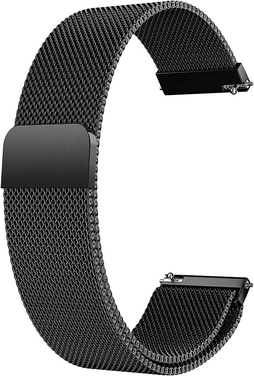 Stalen Horlogeband 22mm - Metaal Vervangband voor Fitness Horloge met Magnetische Sluiting en Snelle Bevestiging, Ideaal voor Smartwatches en Sportactiviteiten
