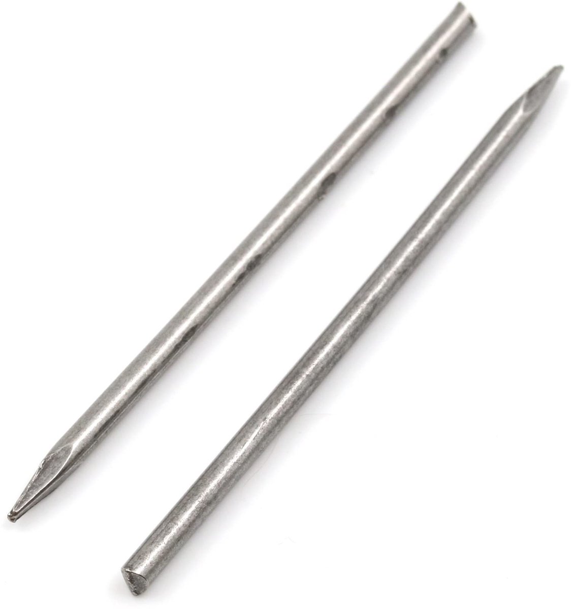 Dailygoody - Stalen pennen - Spijkers zonder kop - Robuust en duurzaam - 50 x 2 mm - Geschikt voor behanglijsten en meubelsierlijsten - Blank staal