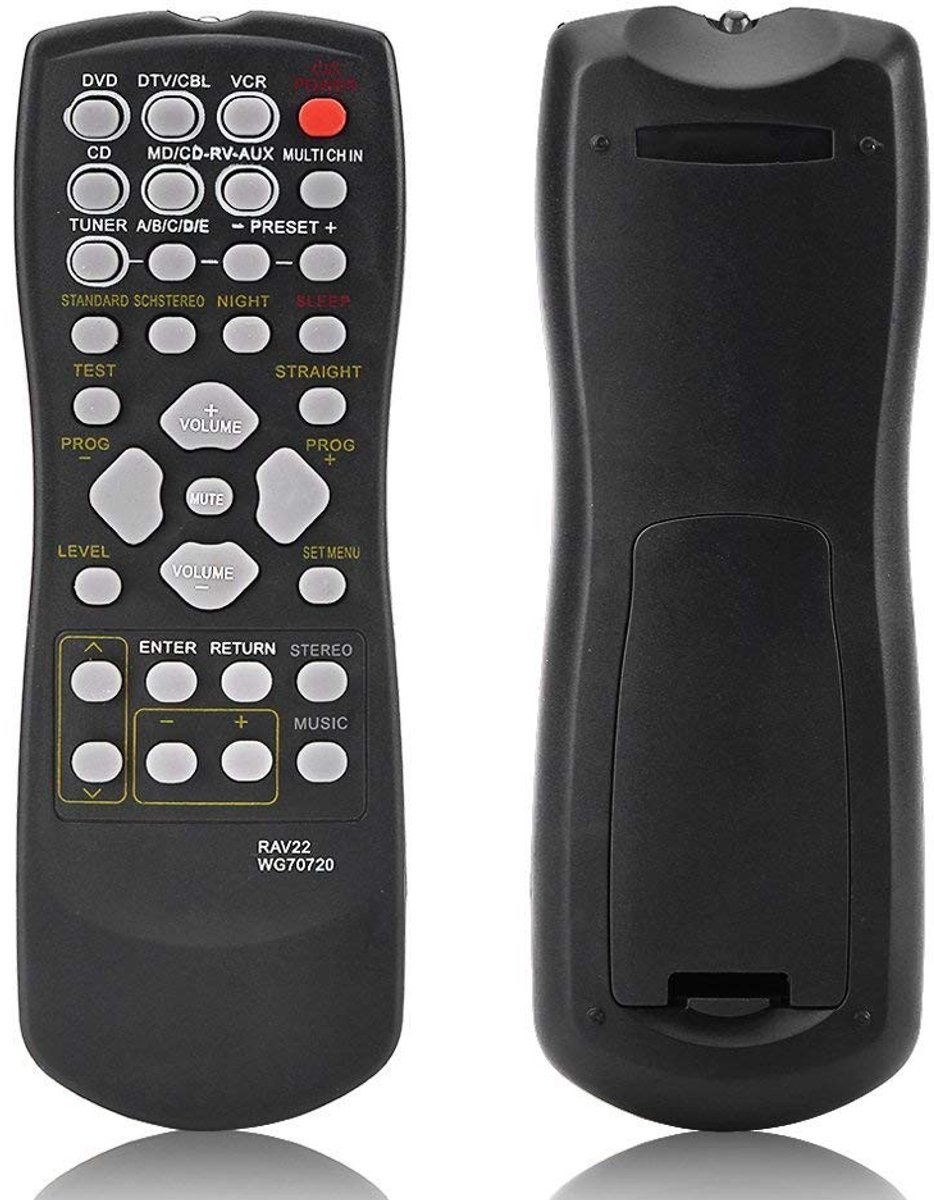 Dailygoody - Afstandsbediening - Vervangende afstandsbediening - Zwart - Geschikt voor RX-V459 RX-V357 HTR5830 - Tot 10 meter afstand