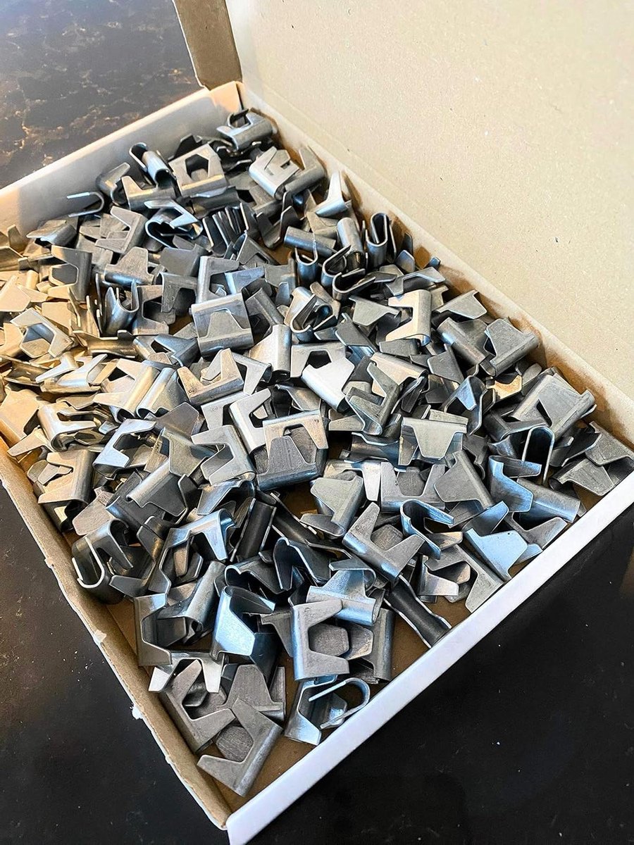 Mesh Clips - Verbindingsclips - Kooi maken - Corrosiebestendig staal - 200 stuks - Zilverkleurig
