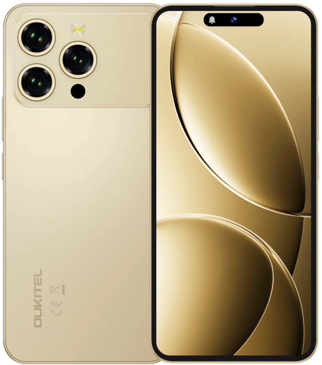 OUKITEL IP68 Smartphone – 6,7 Inch FHD+ AMOLED 120Hz Scherm – MediaTek Helio G100 – 5150mAh Accu 18W Opladen – 50MP Sony Camera – 8GB+512GB – NFC – Waterbestendig – Android 15