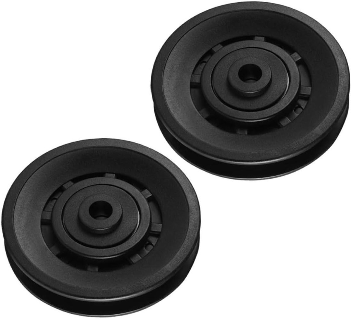 Fitness Pulley Wheel - Kabelmachine Onderdeel - Soepele Beweging - Universeel Kogellager - 8.8X8.8CM - Zwart