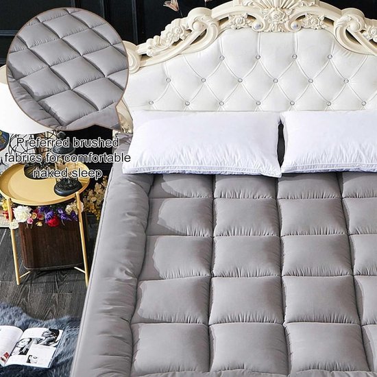 Opvouwbaar Matras - Vloerbedekking Kussen - Comfortabel Slapen - Meticuleus Gewatteerd - 150x200cm - Eén Kleur — afbeelding 4