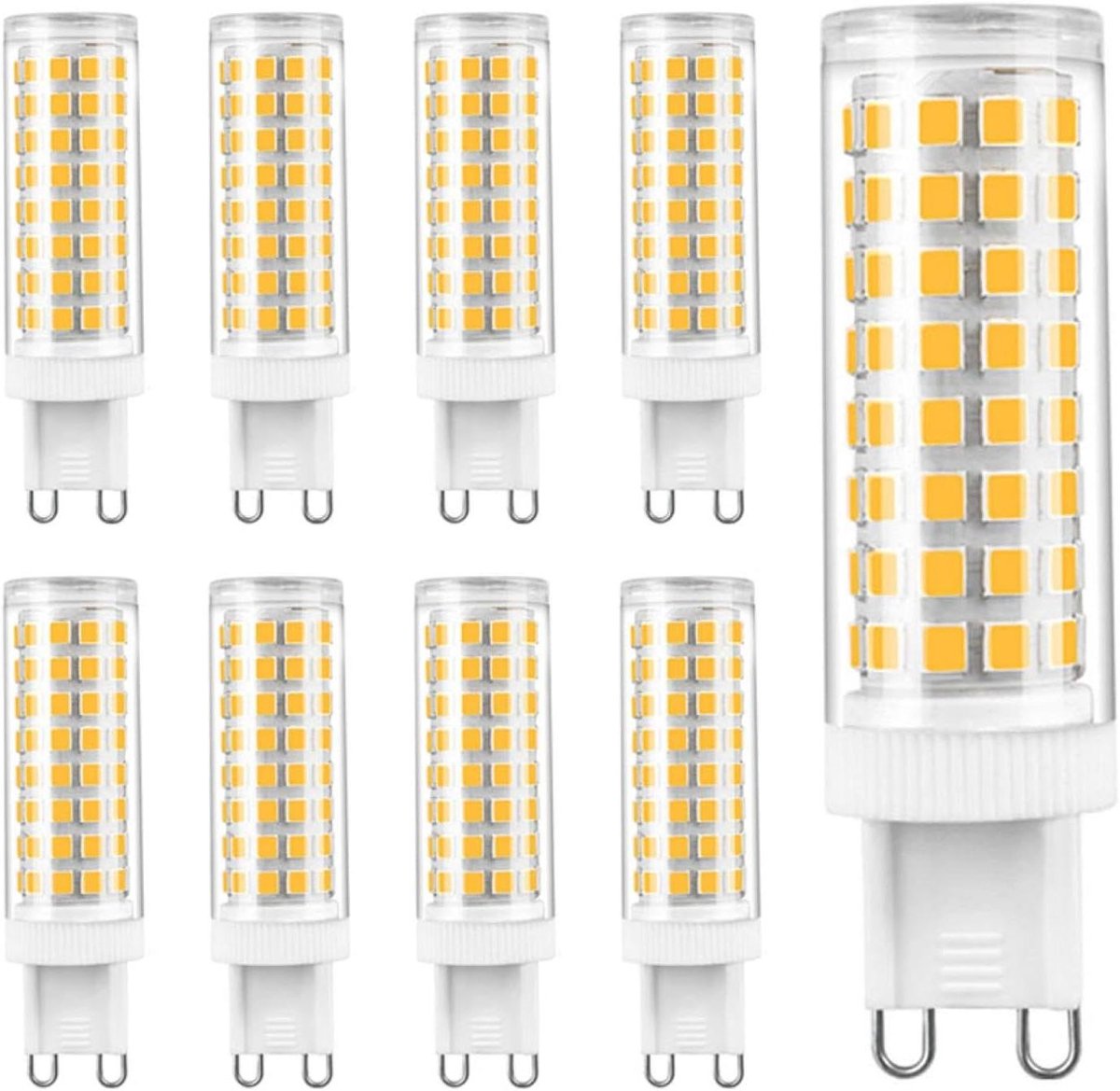 LED lampen - G9 fitting - Thuisverlichting - Geen flikkering - 10 stuks - Warm wit