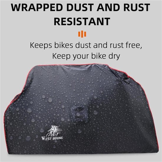 Fietsafdekking opvouwbare waterdichte buitenfietshoes voor 24" 26" 27.5" 700C fiets - Anti regen stof fiets regenhoes - Fietsenstalling accommodatie van Favoto — afbeelding 4