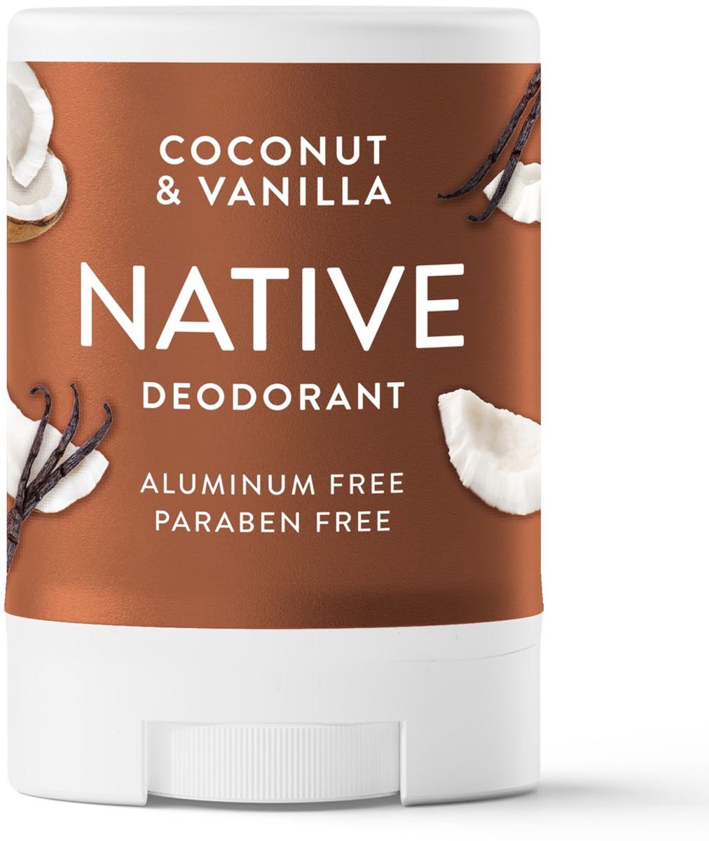 Native Aluminiumvrije Mini Deodorant in Reisformaat - Kokosnoot & Vanille 14g