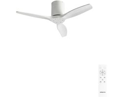 CREATE - Stille 40W plafondventilator met technische ABS bladen in verschillende maten - S - Afstandsbediening - WIND CALM