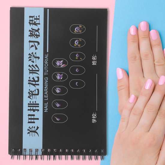 Nagelkunst Oefenboek - Nagelpraktijkboek Schetsboek - Nageldesign Leren - Voor Beginners - 21.5 x 14.2 cm - Niet gespecificeerd — afbeelding 3