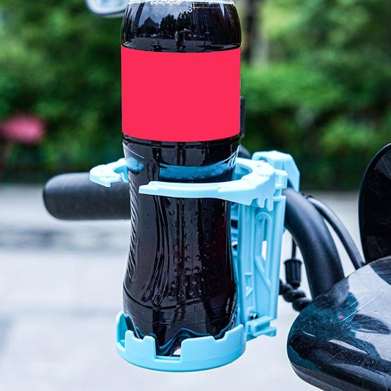 Bekerhouder Fiets - Fleshouder Stuur - Onderweg Drinken - Gereedschapsloze Montage - Universele Pasvorm - Zwart — afbeelding 3