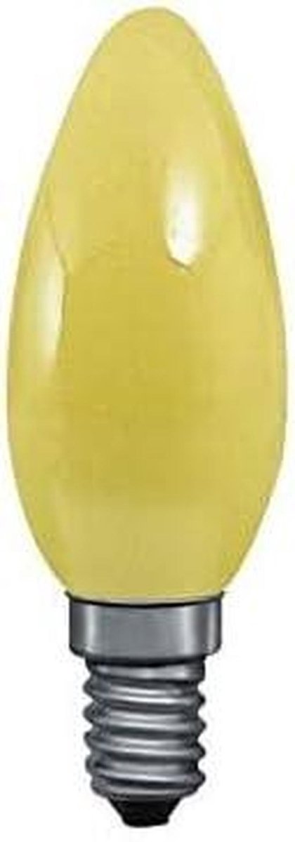 Gloeilamp Kaars - Decoratieve Lamp - Feestelijke Sfeer - Geel Licht - E14 Fitting - Geel