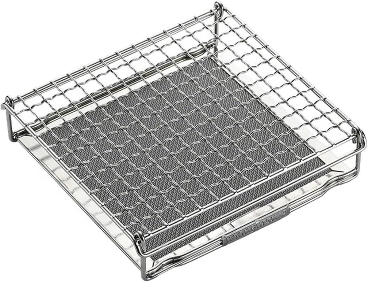 Opvouwbare Grillmat - BBQ Rek - Outdoor Koken - Antiaanbak Oppervlak - Medium - Zilver