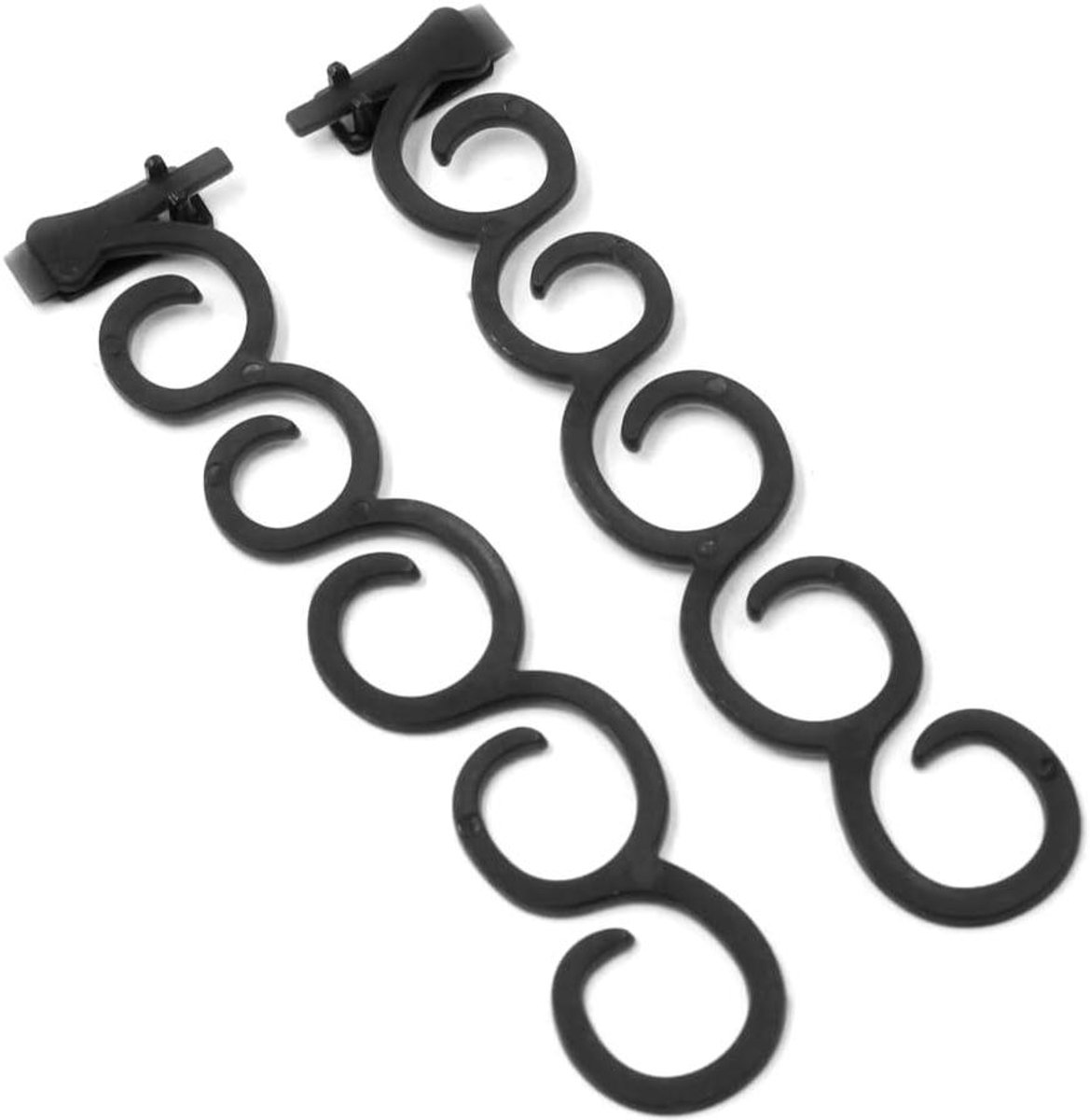 Haar Vlecht Tool - Haar Accessoire Vlechten - Haar Stijlen - Flexibel Plastic - 13.4 cm - Zwart