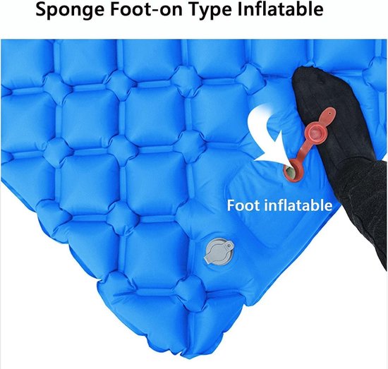 Slaapmat met Voetpomp - Kampeerluchtbed Opblaasbaar - Comfortabel Kamperen - Geïntegreerde Voetpomp - 1.8 kg - null — afbeelding 3