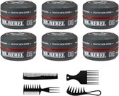 MR REBEL 06 STYLING WAX BLACK (6 STUKS) 900 ml