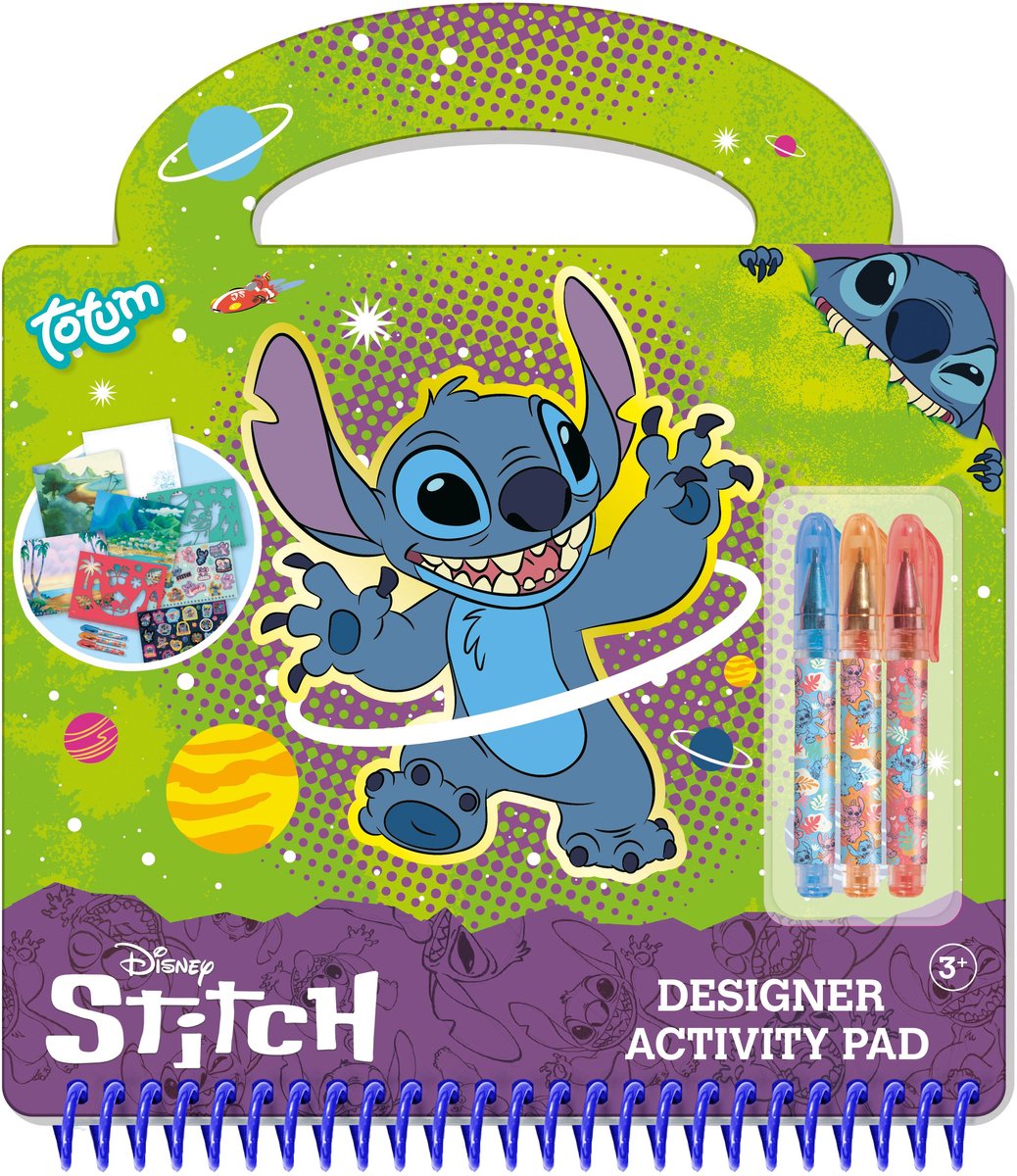 Disney Stitch Mega Knutselpakket voor Kinderen – Totum Creatieve Set – Diamond Painting, Gips Gieten, Armbandjes Maken, Sticker Set en Designer Doeboek – 6-in-1 Knutseldoos — afbeelding 3