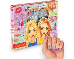 Besties Create your own diamond painting nails - Nagelstudio meisjes - knutselen meisjes - kinder nagellak - nagellak set