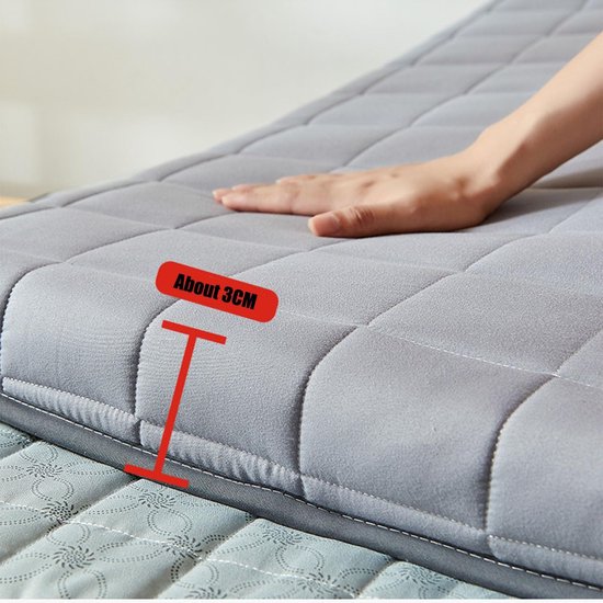 Vouwbare Matras - Japanse Futon Vloermatras - Ruimte Besparen - Meerlaagse Ondersteuning - 120x200cm - 2 — afbeelding 3