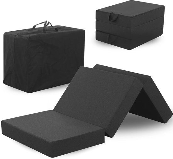 Arensberger Amalia logeerbed opvouwbaar matras 120x200 cm | 16 cm XXL NANOCELL® gelschuim | Opvouwbaar matras met draagtas | Opvouwbaar logeerbedmatras voor op de vloer, kinderen en kamperen | Opvouwbaar matras