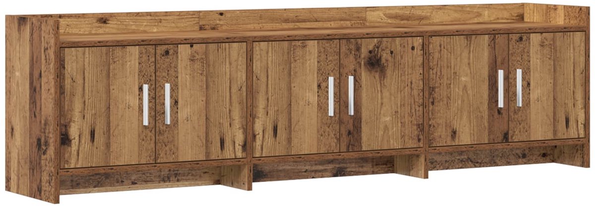 vidaXL - TV - Kast - 168 - x - 33 - x - 47 - cm - Oud - hout - Bewerkt - hout