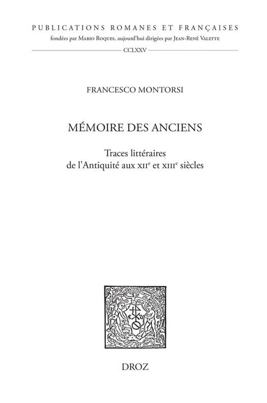 Publications Romanes et Françaises - Mémoire des Anciens - cover
