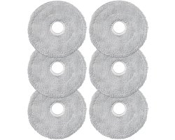 6 vervangbare mopdoeken, geschikt voor Dreame L10s, L20 Ultra, L10s Pro Ultra Heat, L10 Ultra, L10s Pro, L10 Prime, Xiaomi X10, S10, X40 Ultra robotstofzuigers, geschikt voor Dreametech X30 Ultra