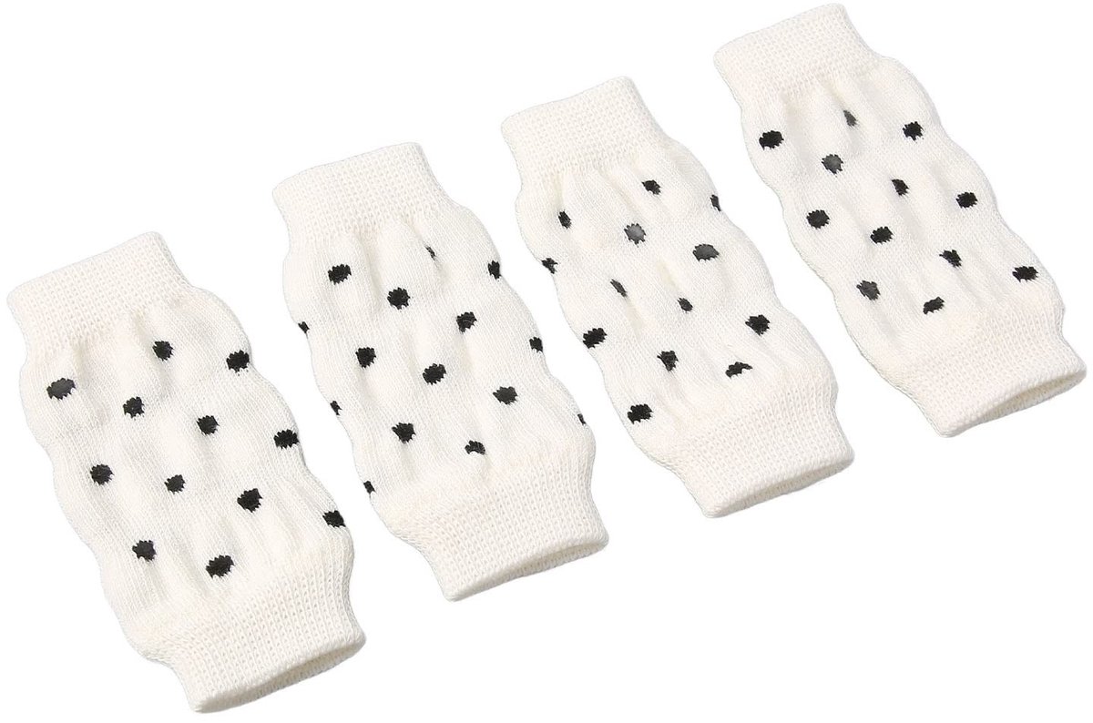 Dailygoody - Honden Elleboogbeschermer - Gewrichtsbescherming - Comfortabele Kniebeschermers - Maat M - Polkadot Sokken - Perfect voor kleine honden