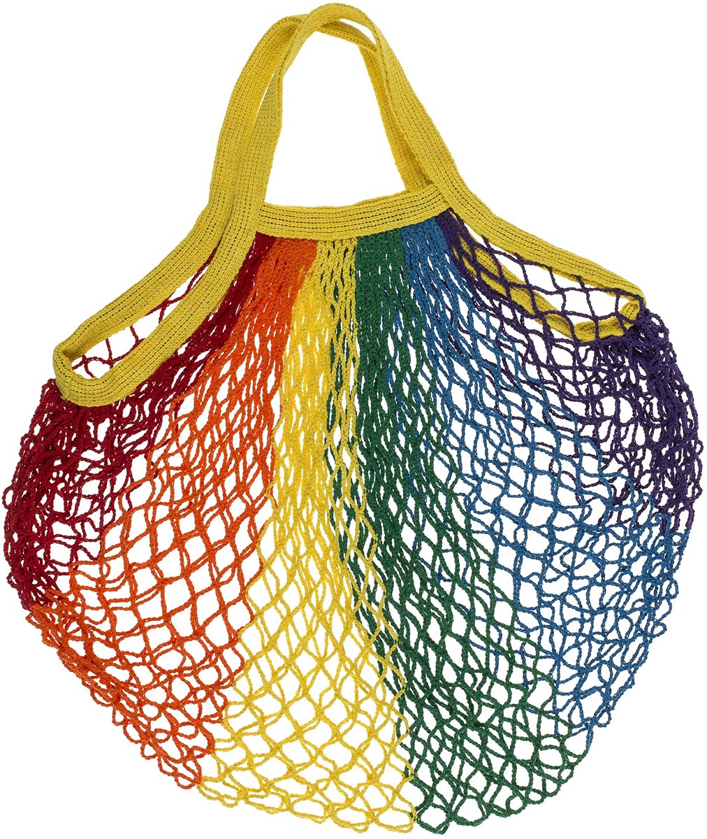 Dailygoody - Boodschappennet - Herbruikbare boodschappentas - 15 kg draagkracht - 40 x 60 cm - Milieuvriendelijk - Draagnet voor boodschappen - U
