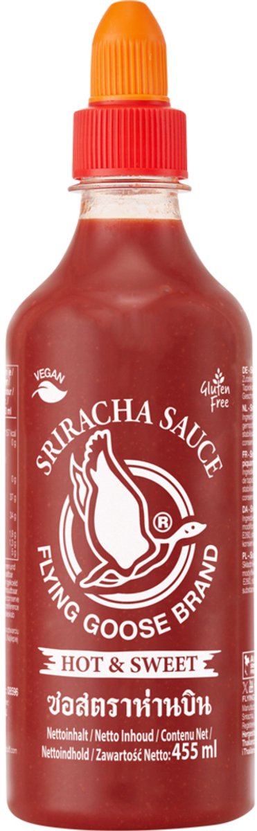 Flying Goose Sriracha scherp-zoet 12 x 455 ml