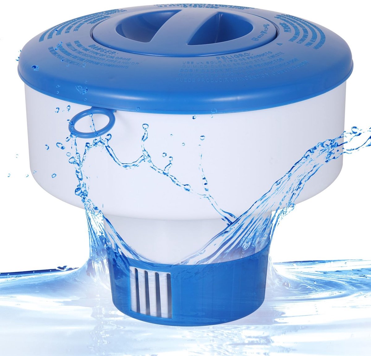 Dailygoody - Doseerdrijver zwembad - Chloordrijver - Groot formaat - Blauw - Chloordispenser - Voor zwembad en whirlpool - 18 cm