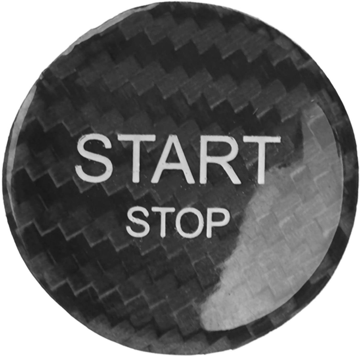 Dailygoody - Solidchoice - Dailygoody - Motor Start Stop Knop - Vervangende Schakelaar Cover - Koolstofvezel - Zwart - Beschermende Knop Cover - Geschikt voor 408 308S 508 DS5 C