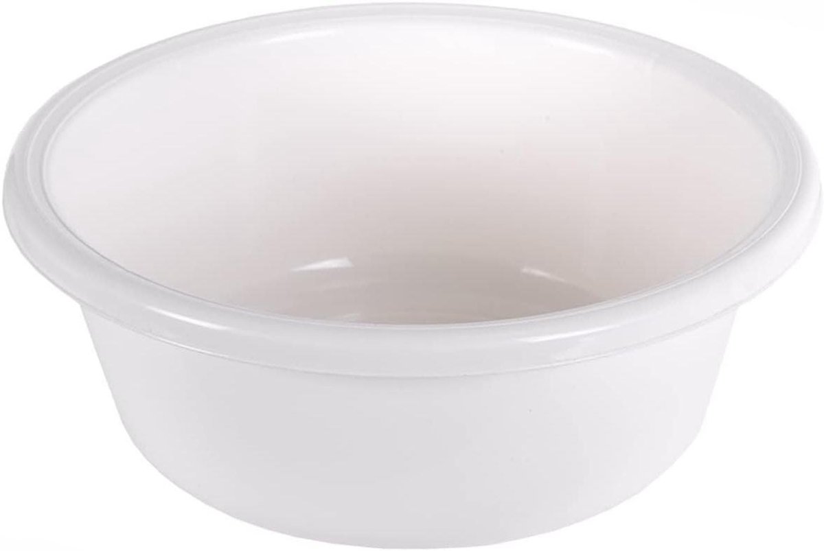 Mengkom - Keukenkom Beslagkom - Bakken en Koken - Stevig Kunststof - 28 cm - Wit