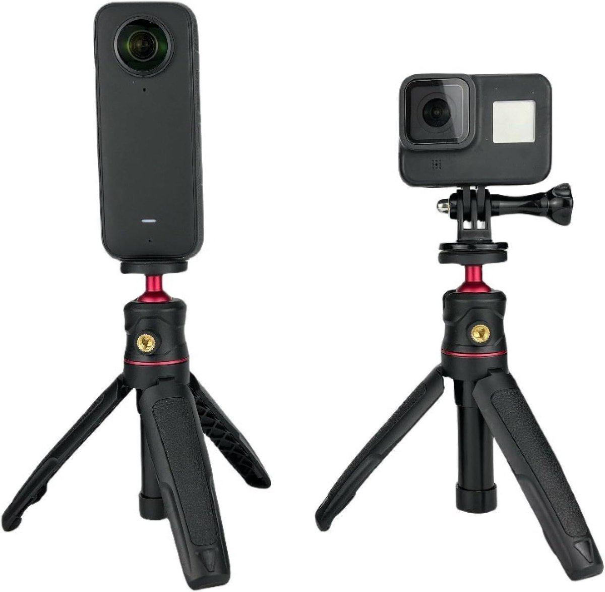 Mini Statief - Telefoonhouder - Foto's Maken - Flexibele Rotatie - 15-27cm - Zwart
